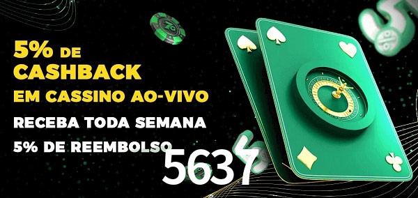 Promoções do cassino ao Vivo 5637